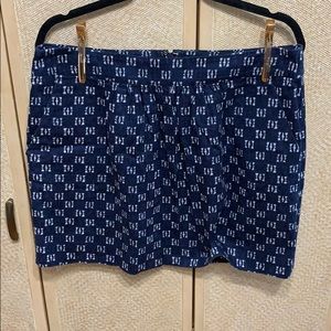 Blue Patterned Gap Skirt